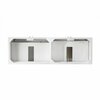 James Martin Vanities Athens 72in Double Vanity Cabinet, Glossy White E645-V72-GW